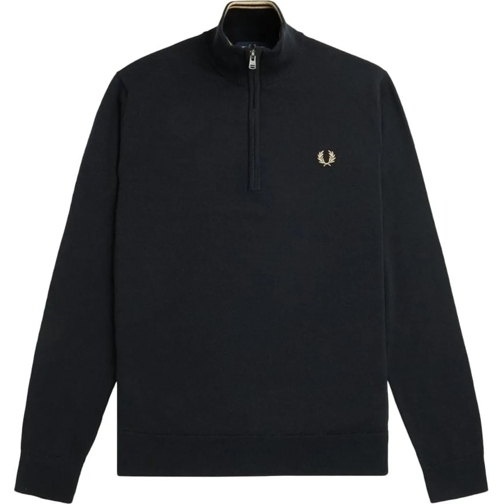 Fred Perry  Fred Perry Classic Half Zip Sweater schwarz