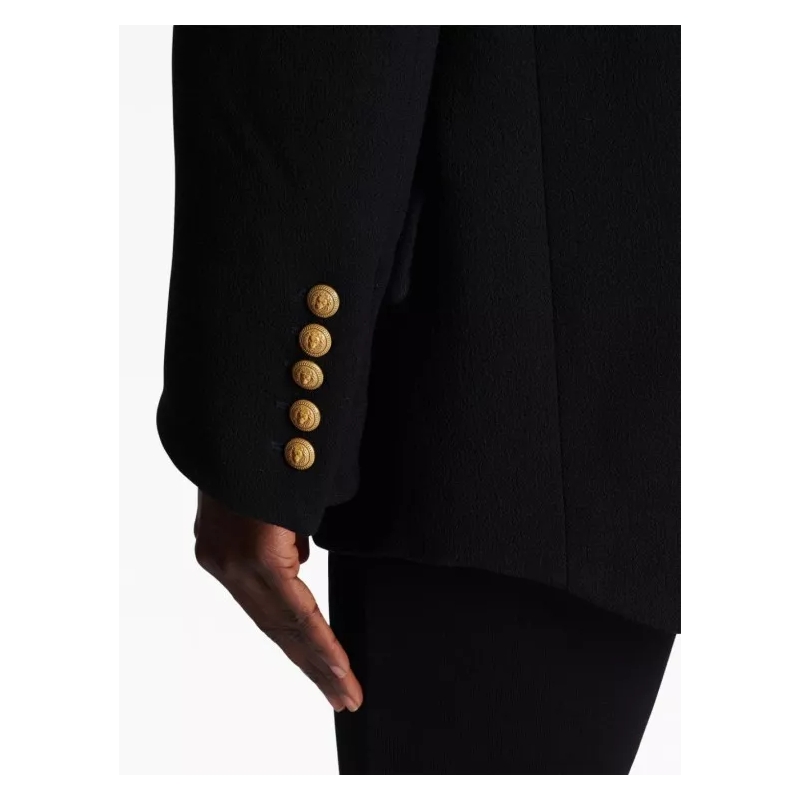 Balmain Blazer Button-Fastening Double-Breasted Jacket Black (Image 10)