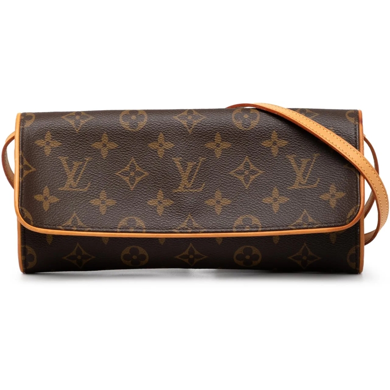 Louis Vuitton Sac à bandoulière Monogram Pochette Twin GM braun