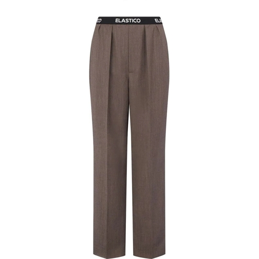 Moschino Pantalons Trousers Brown schwarz