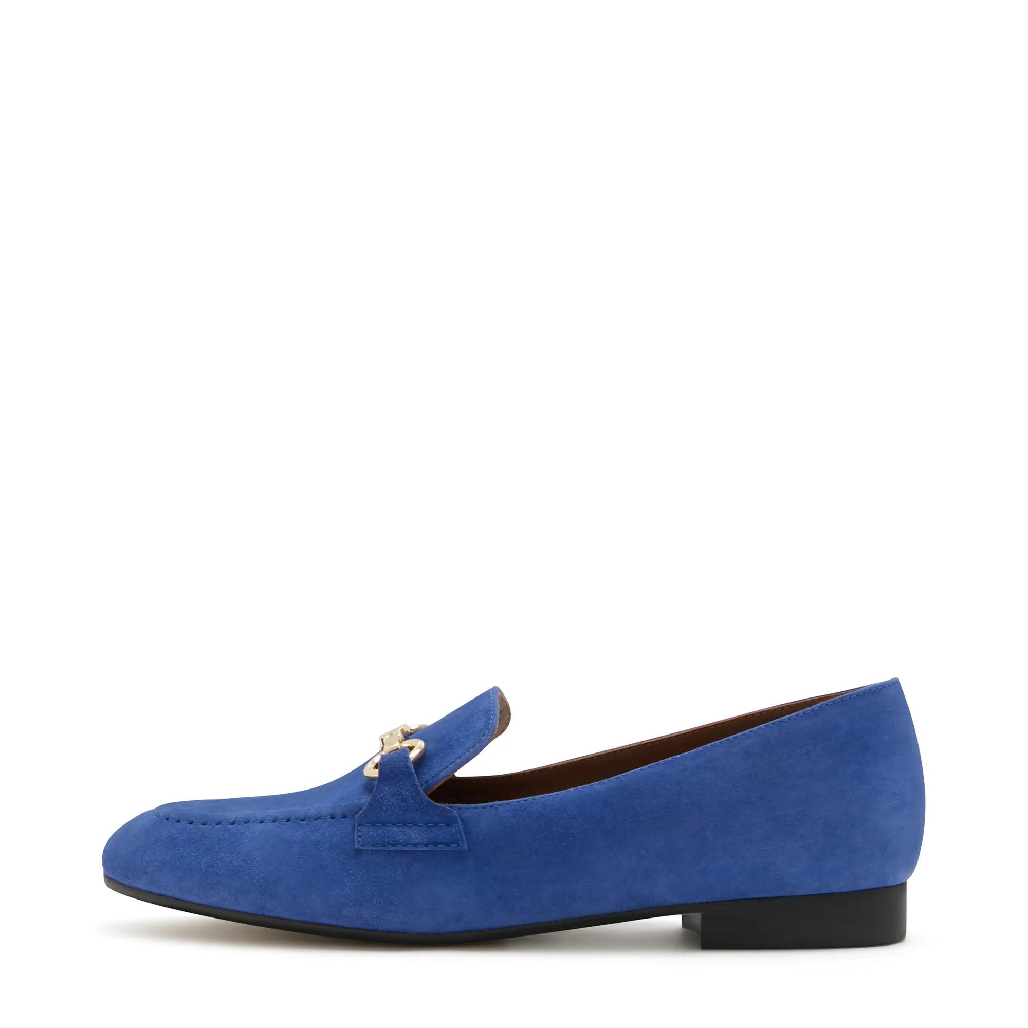 Isabel Bernard Sandalen & Sandaletten - Isabel Bernard Vendôme Fleur Blauwe Suède Loafers - Gr. ONE_SIZE - in Blau - für Damen