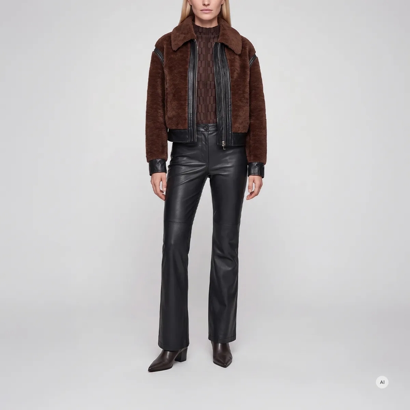 Marc Aurel Jacke- Kontrastdetails- Paspeltaschen- elastis braun | Blazer