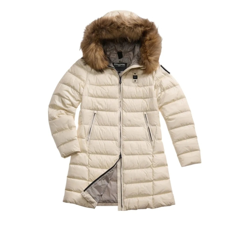 Blauer Veste en shearling Quilted Long Coat Neutrals