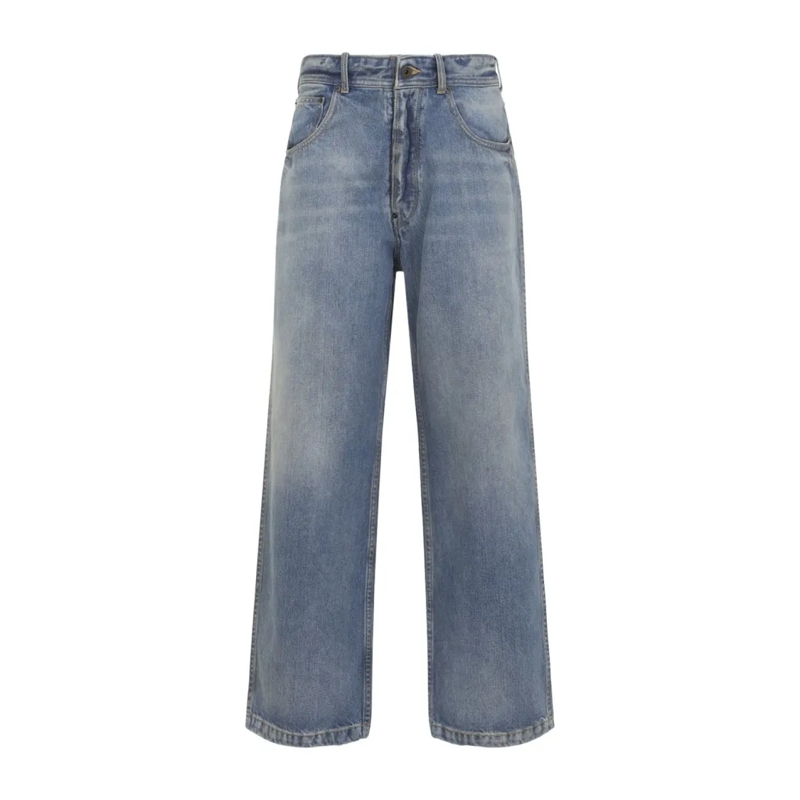 Maison Margiela Jeans Relaxed Straight-Leg Denim Jeans With Five-Pocket  Blue
