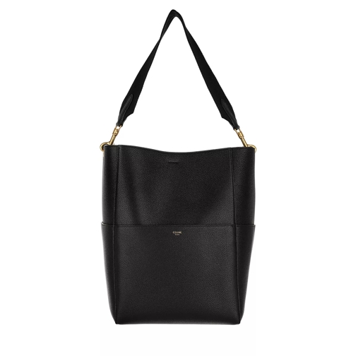 Celine Sangle Bucket Bag Soft Grained Calfskin Black Bucket Bag
