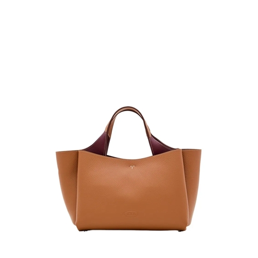 Tod's Fourre-tout Mini Leather Tote Bag Brown