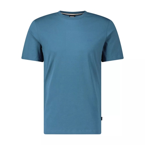 Boss Rundhals-T-Shirt Thompson aus Baumwolle Blau 