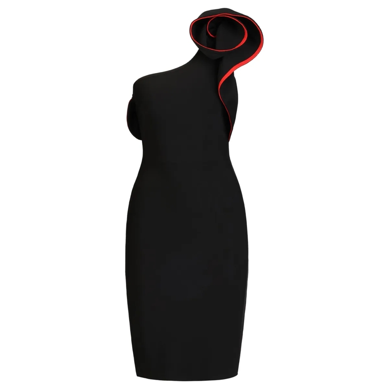 Kraimod Abendkleid Bandagekleid rot