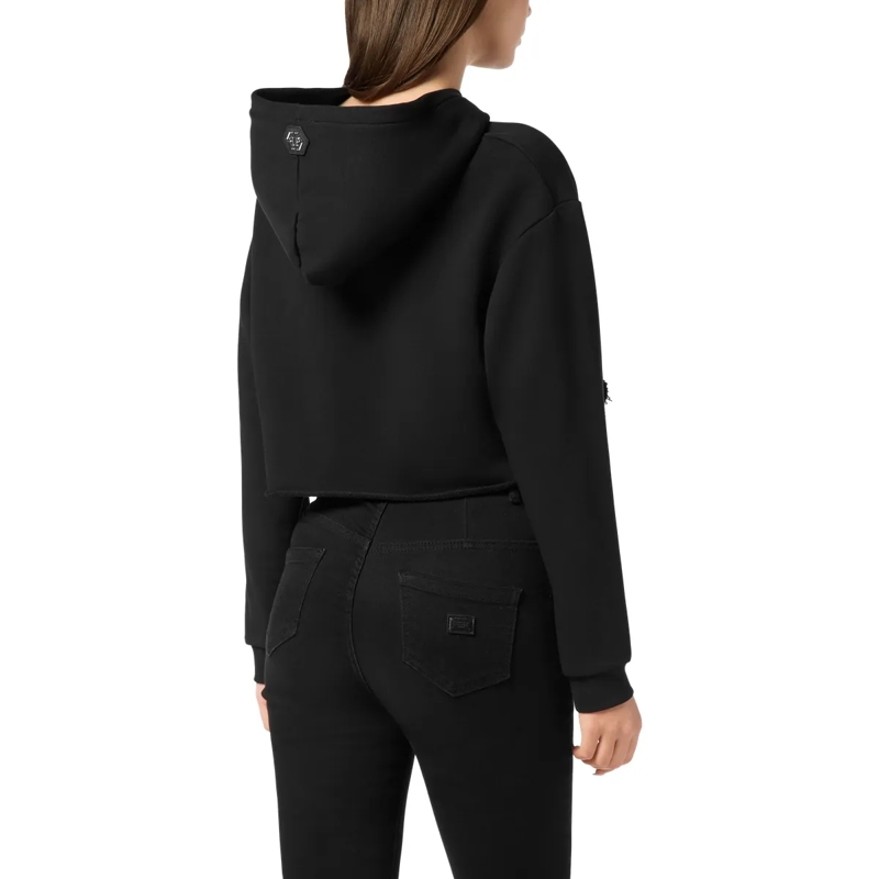 Philipp Plein Top Kapuzen-Sweatshirt Verziert schwarz(Image 2)