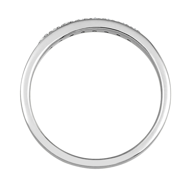 Elli Diamantring Ring Bandring Verlobung Diamant (0.04 ct) 585 Weiß weiss(Image 3)