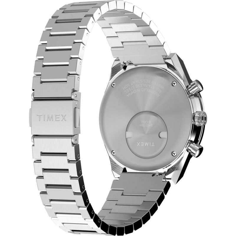 Timex Chronograph Quarz-Chronographenuhr Q Timex® Chronograph silber(Image 4)
