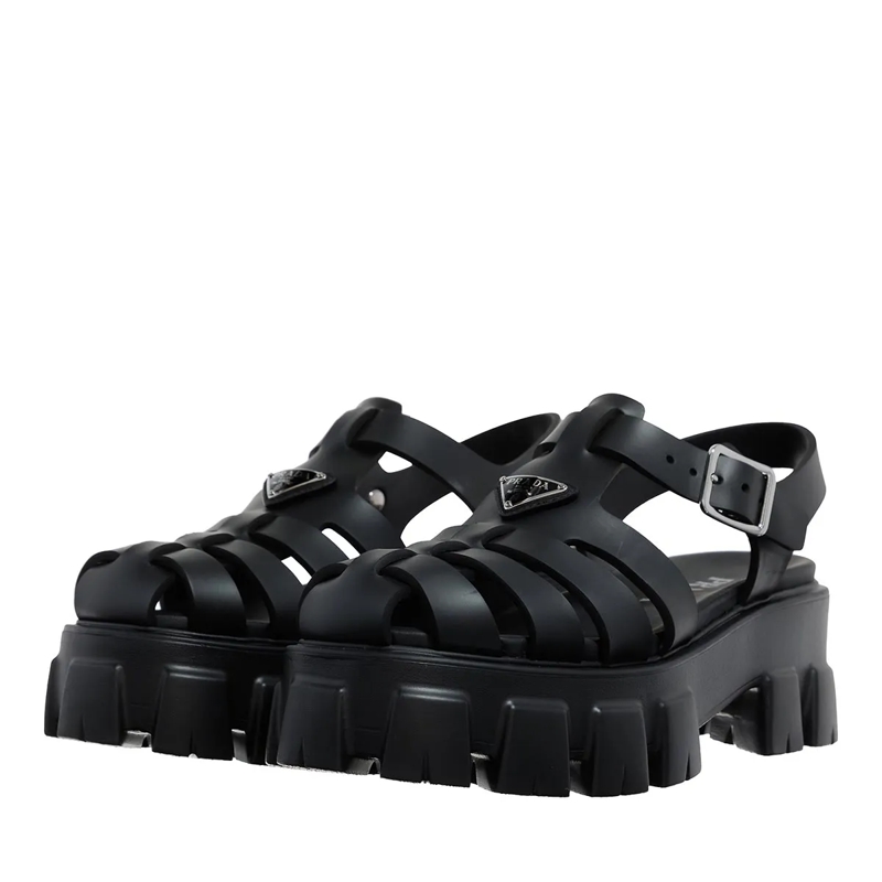 Prada Sandalen 55mm Sandale Soft Project Nero