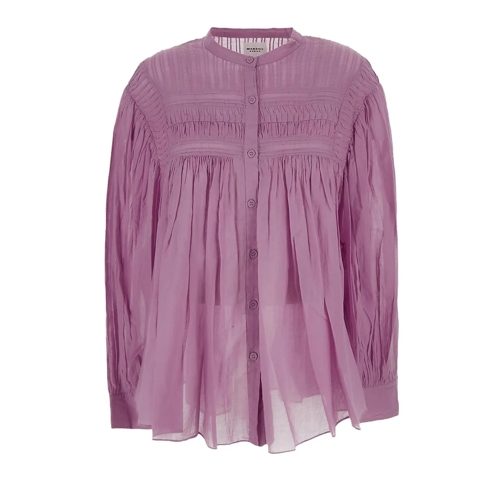 Isabel Marant  Bluse Plalia mit Ballonärmeln Rosa