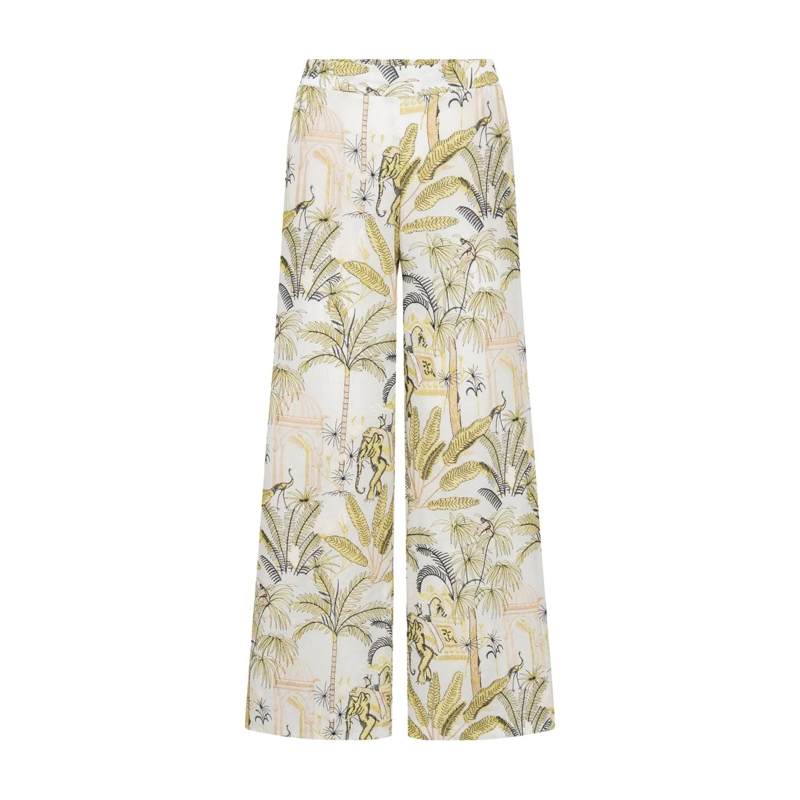 Seductive Freizeithose Rosanne white graphical