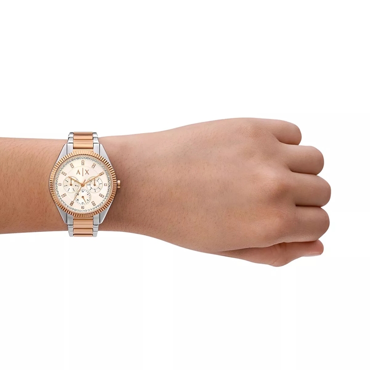 Two tone armani watches sales