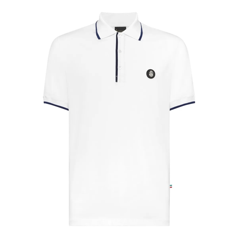 BILLIONAIRE Top Poloshirt Ss weiss