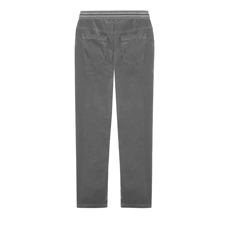 Luisa Cerano Stoffen broek Skinny-Velvet-Pants heather grey(Image 6)