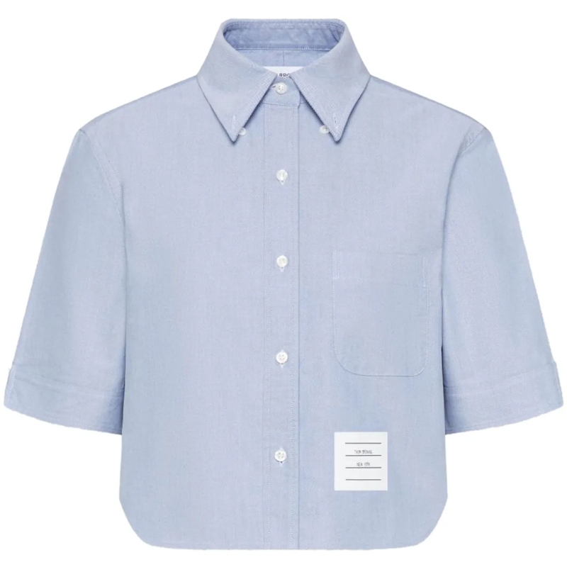 Thom Browne Bluse Shirts Clear Blue blau