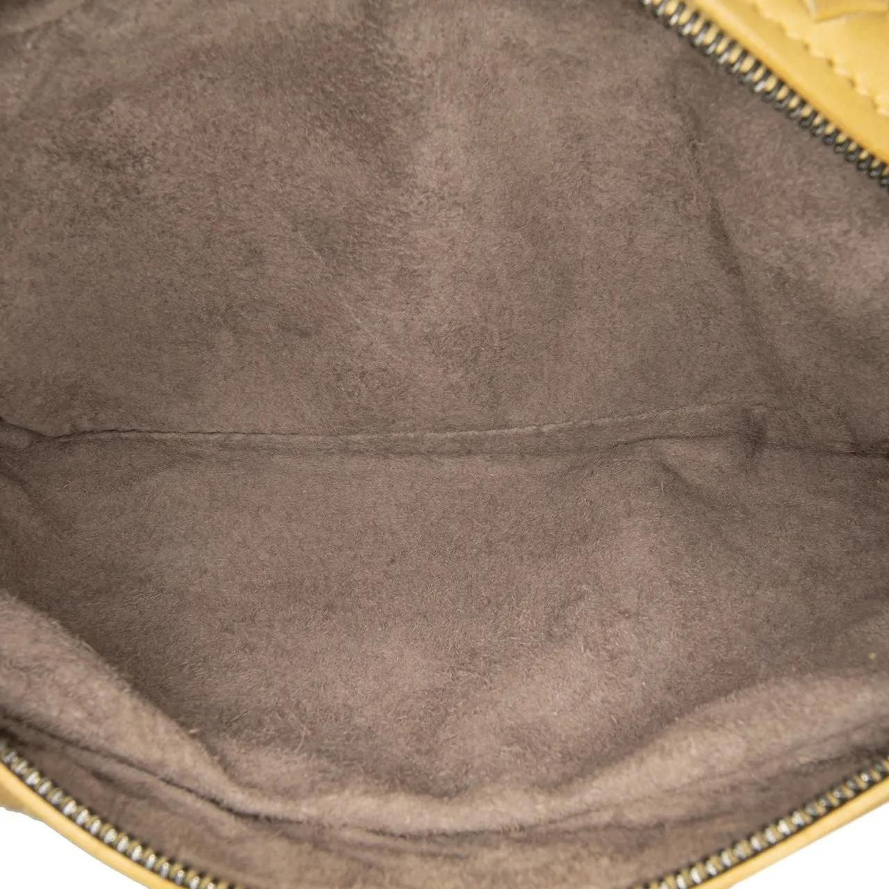 Thumbnail - Bottega Veneta Hobo Bags - Mini Nappa Intrecciato Expandable Chain Flap Cross - Gr. unisize - in Gelb - für Damen