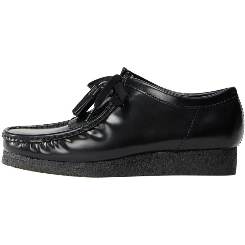 Clarks Sneaker basse Sneakers Wallabee Black Leather mehrfarbig