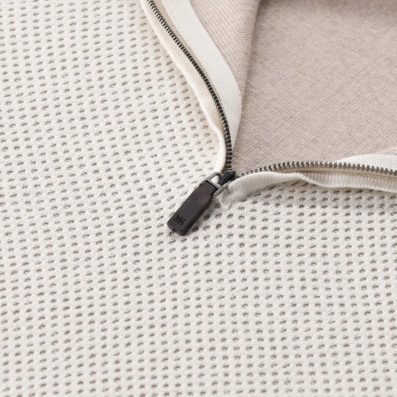 Maurizio Baldassari Vest Troyer aus Woll-Seiden-Mix beige(Image 4)