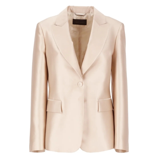 Alberta Ferretti Blazer Ivory Silk Blend Blazer Neutrals