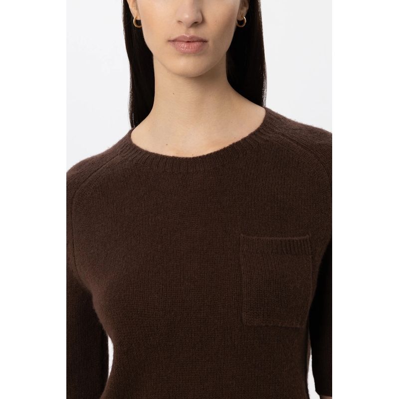 Luisa Cerano Trui Pullover aus Kaschmir-Mix marone(Image 5)