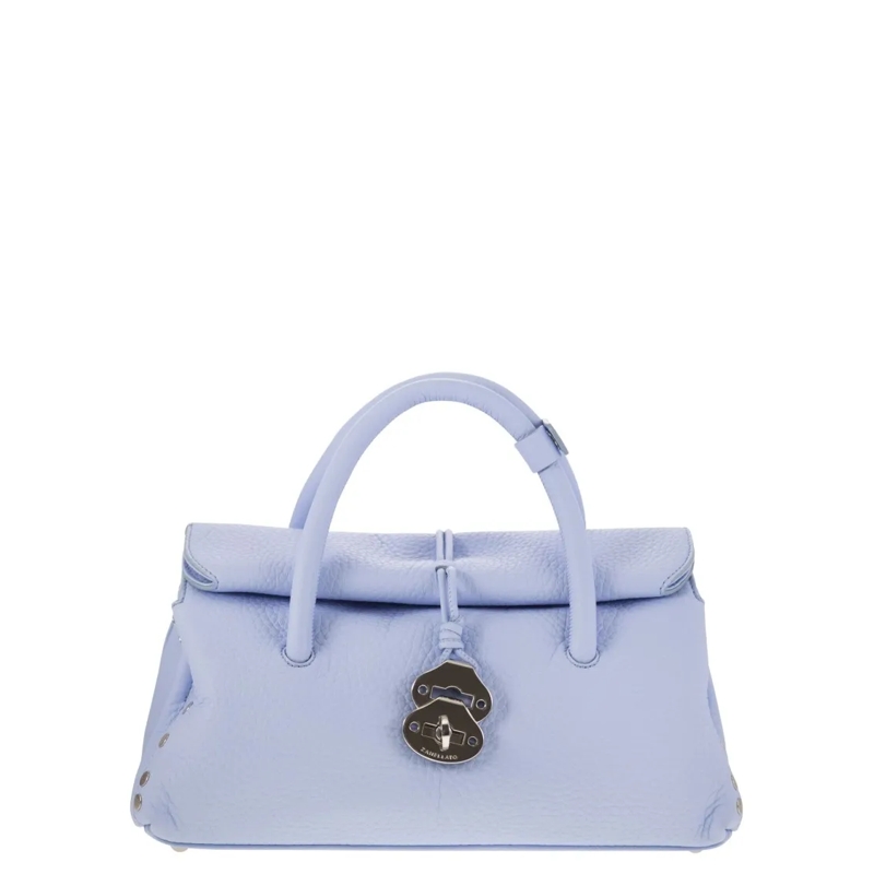 Zanellato Sac à bandoulière Dotta - Grained Leather Bag S Blue