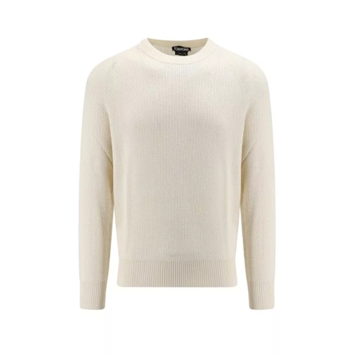 Tom Ford Wool And Silk Sweater Neutrals 