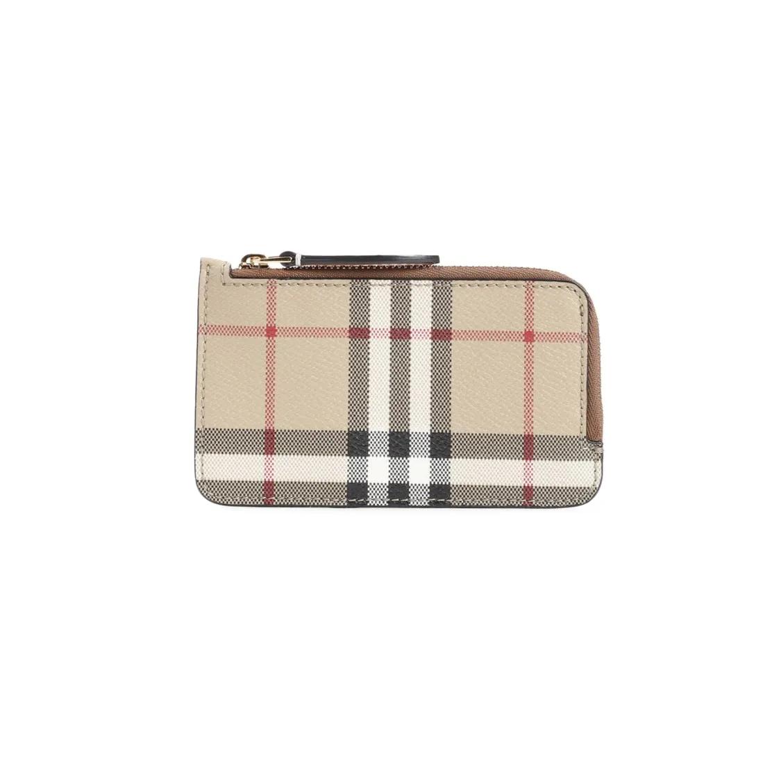 Burberry Portemonnaies - Somerset Zipper Card Case - Gr. unisize - in Beige - für Damen