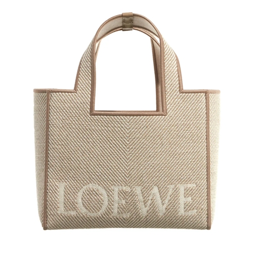 Loewe Fourre-tout Font Tote Small Bag Ecru