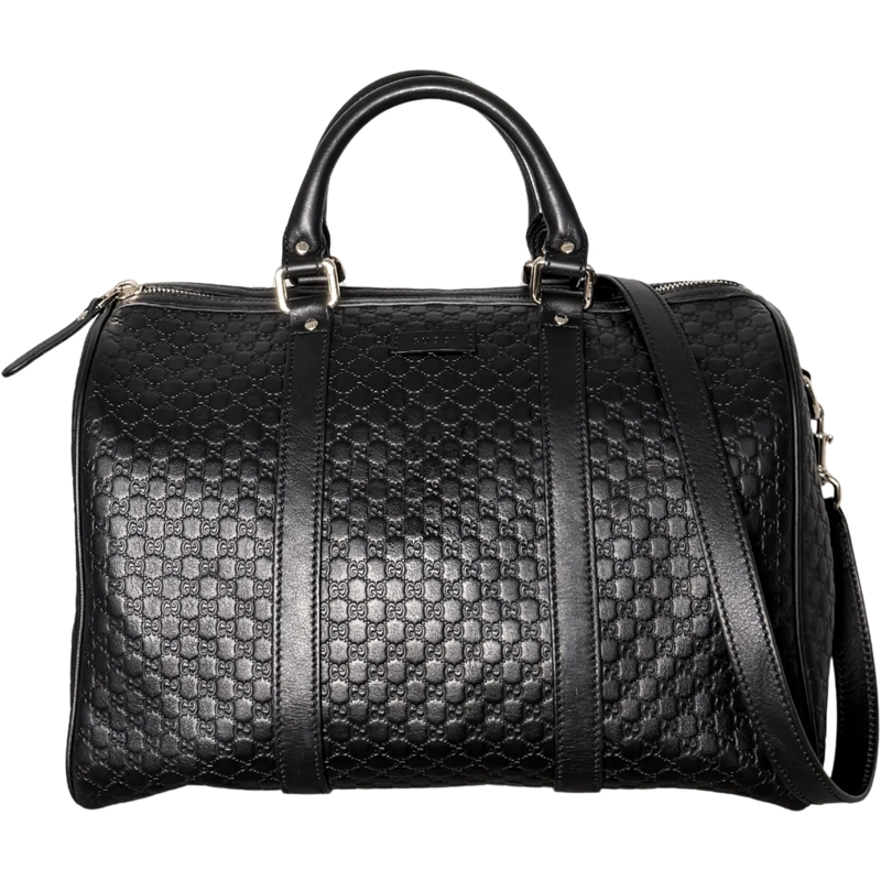 Gucci Tote Gucci Microguccissima Boston Bag Schwarz / sehr gu schwarz