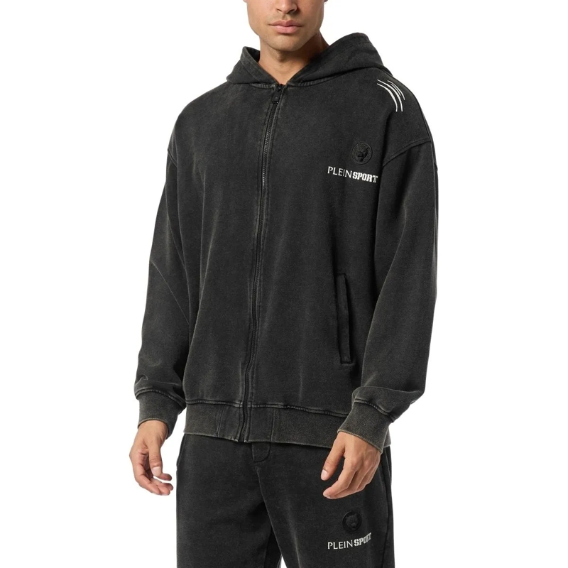 Plein Sport Sweatjacke Kapuzen-Sweatjacket schwarz(Image 3)