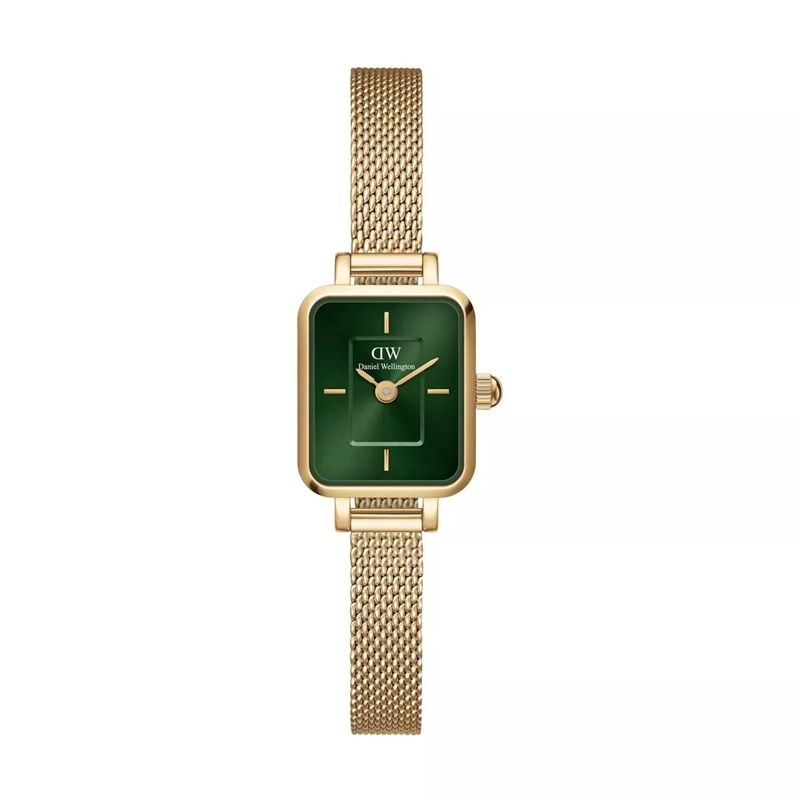 Daniel Wellington Quarzuhr Dw Quadro Mini  Evergold G 15X18Mm Emerald Sunray GOLD