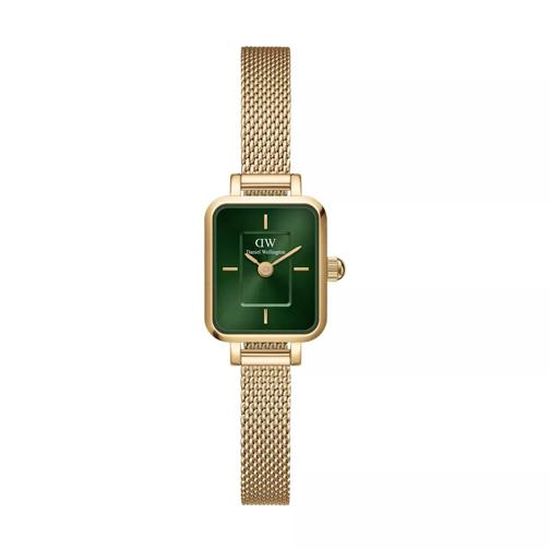 Daniel Wellington Dw Quadro Mini  Evergold G 15X18Mm Emerald Sunray GOLD Quarz-Uhr