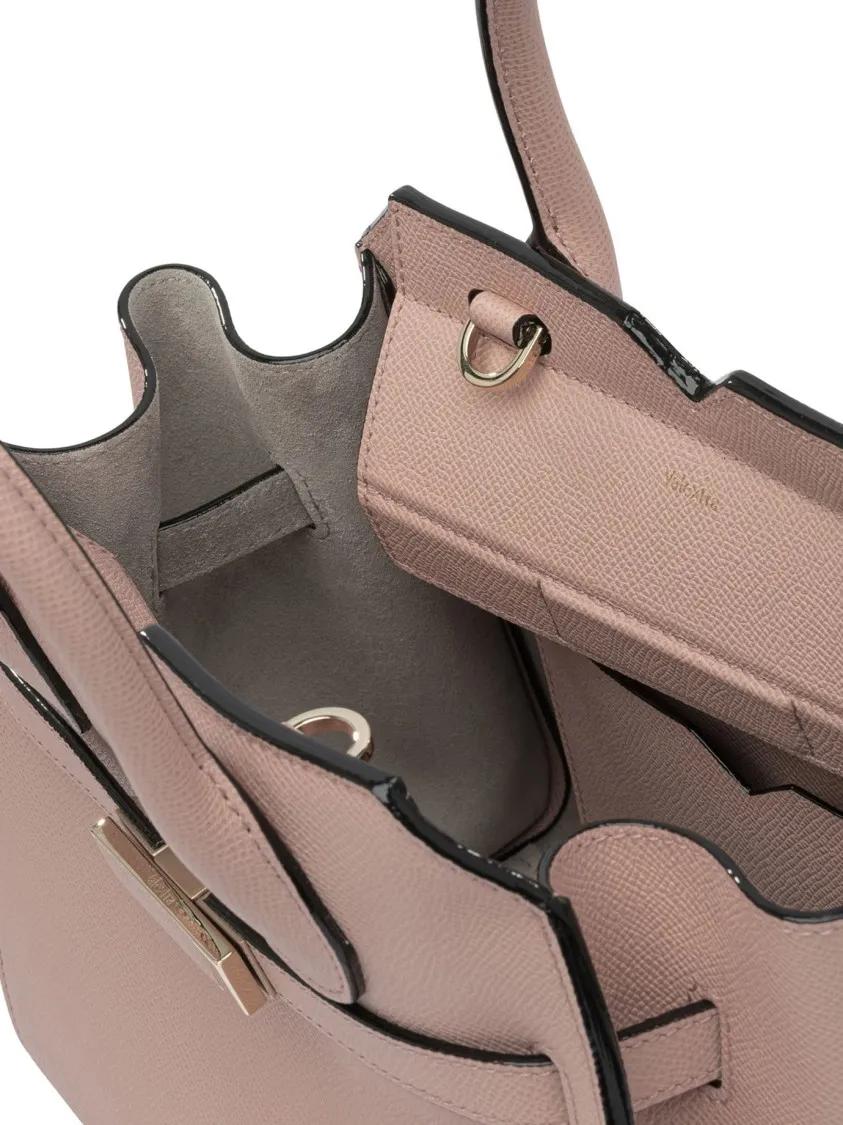 Thumbnail - Valextra Hobo Bags - Milano Mini Handbag In Pink Calf Leather - Gr. unisize - in Rosa - für Damen