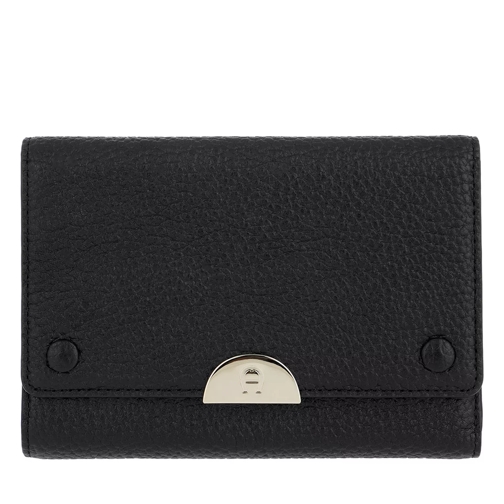 AIGNER Romy Wallet Leather Black Portafoglio con patta