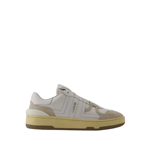 Lanvin Tennis Low Top Sneakers - Leather - White White Low-Top Sneaker