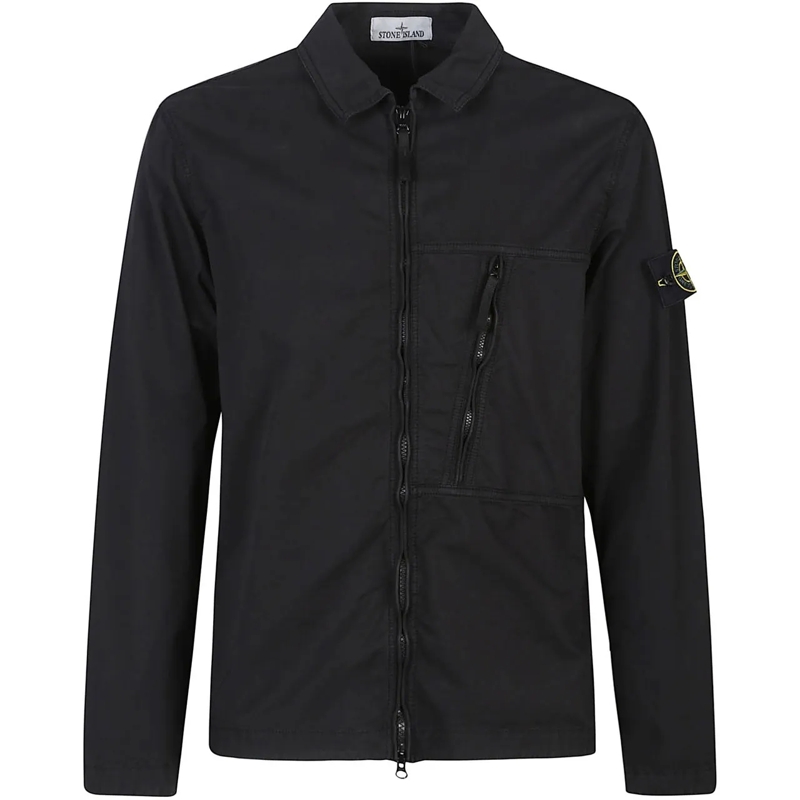 Stone Island Doudoune Over Shirt Jacket Black schwarz