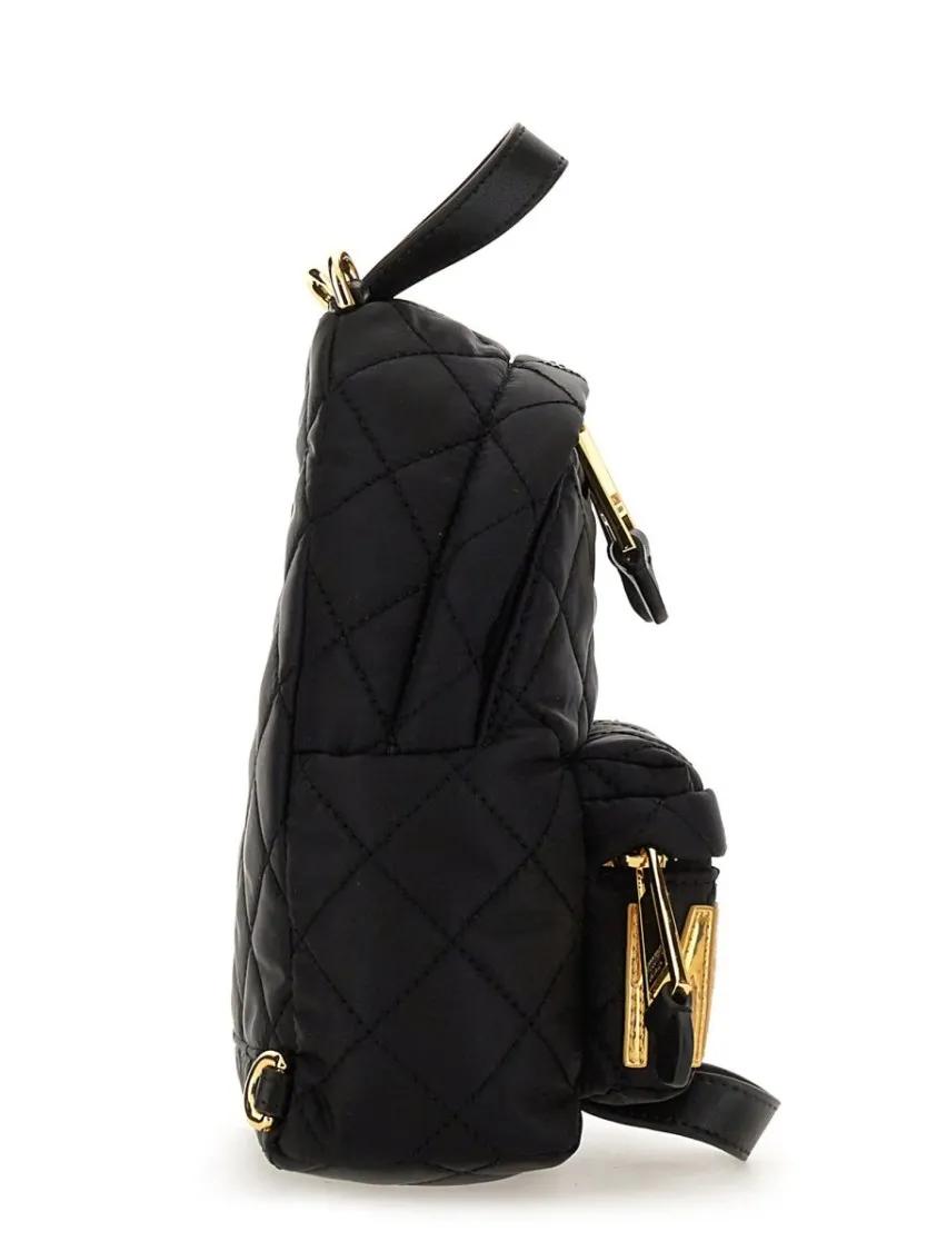 Moschino Rugzakken Mini Quilted Backpack in zwart