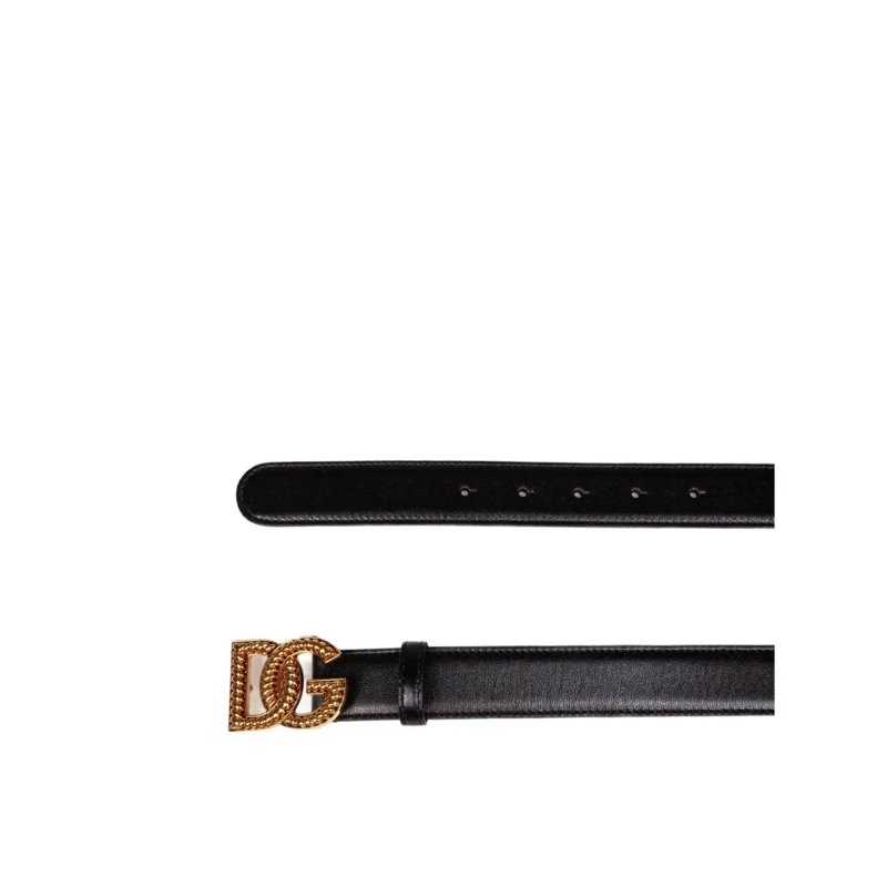 Dolce&Gabbana Gürtel Black Leather Belt Black(Image 2)