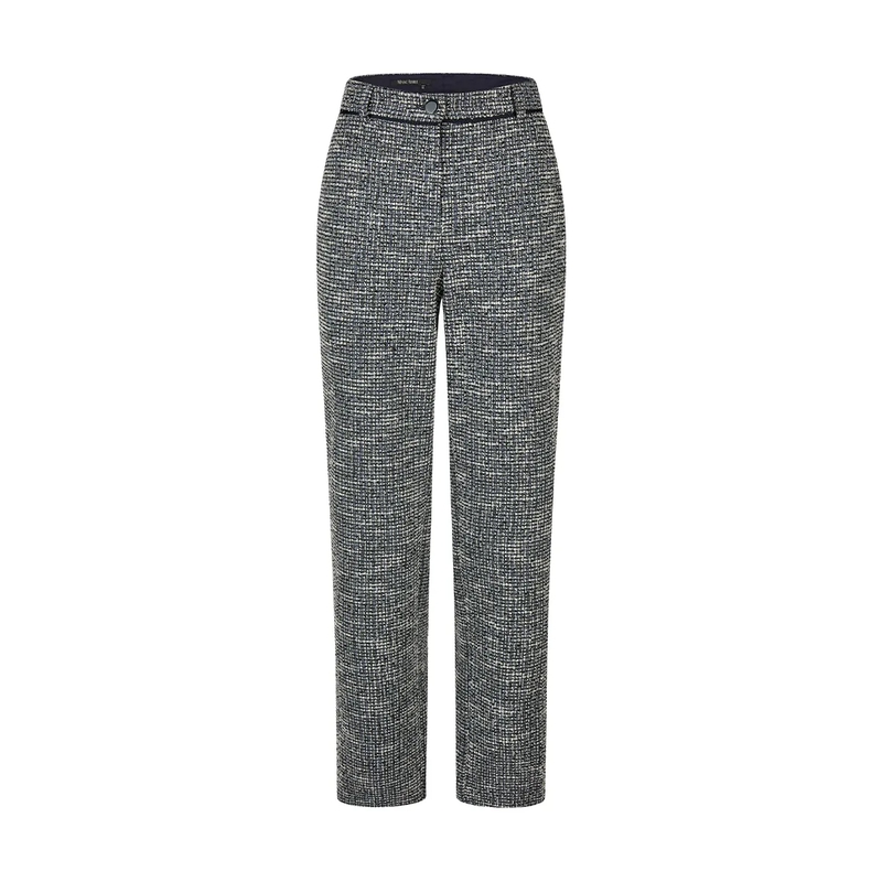 Marc Aurel Stoffhose Hose- angesetztes Bündchen- Eingrifftaschen- N blau
