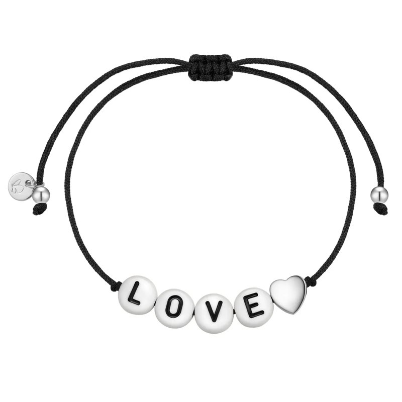 Glanzstücke München Armband Sterling Silber Armband Herz/LOVE silber