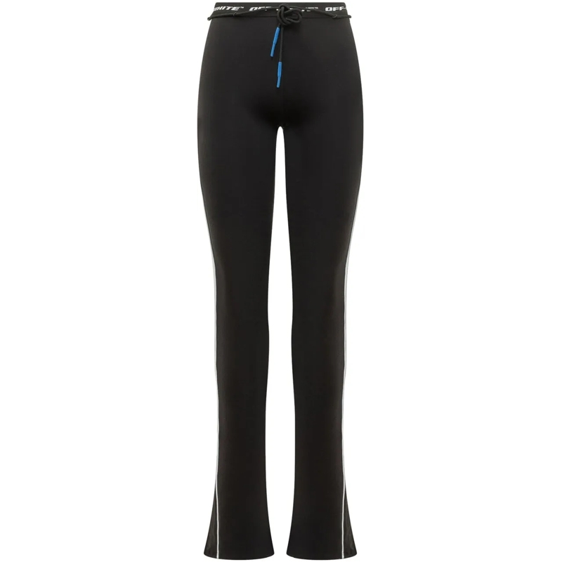 Off-White Leggings Leggings Logoband a Vita Alta schwarz