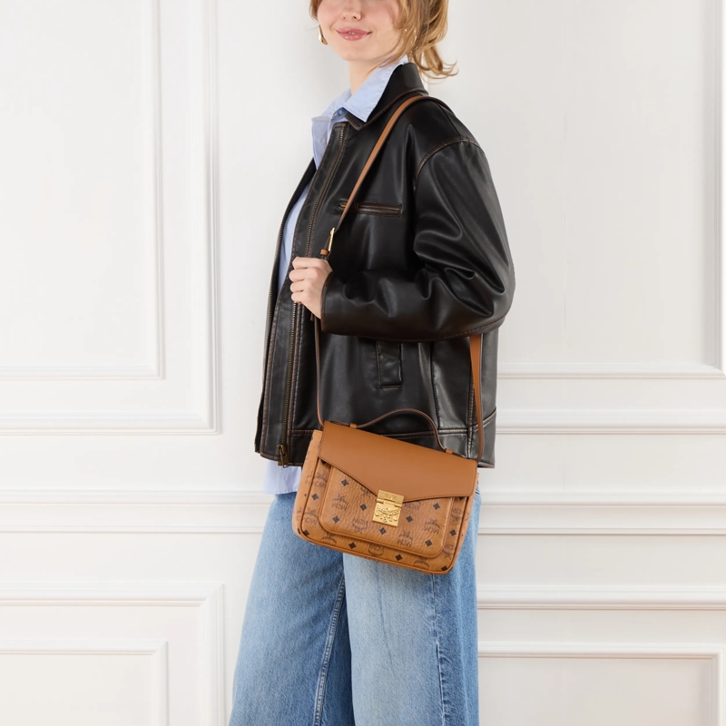 MCM Crossbody Bag Tracy Vi Satchel Sml Co Cognac(Image 2)