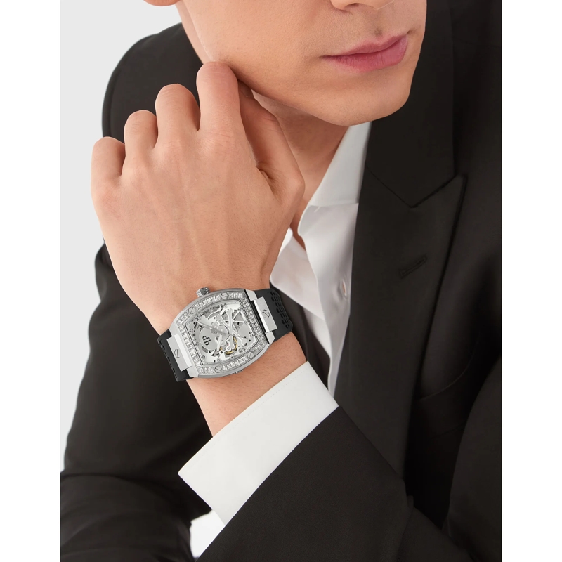 Philipp Plein Quarzuhr Analoge Quarzuhr The $Keleton silber(Image 4)