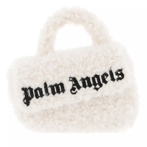 Palm Angels Sherpa Crash Bag  White Black Black Borsa saddle