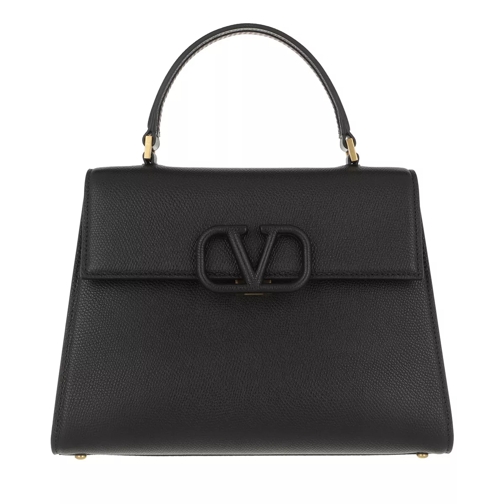 Valentino Garavani VSLING Handbag Leather Black Satchel