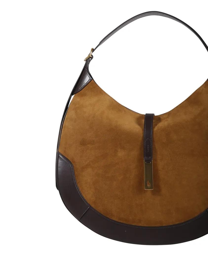 Polo Ralph Lauren Hobo bags Medium Shoulder Bag in bruin