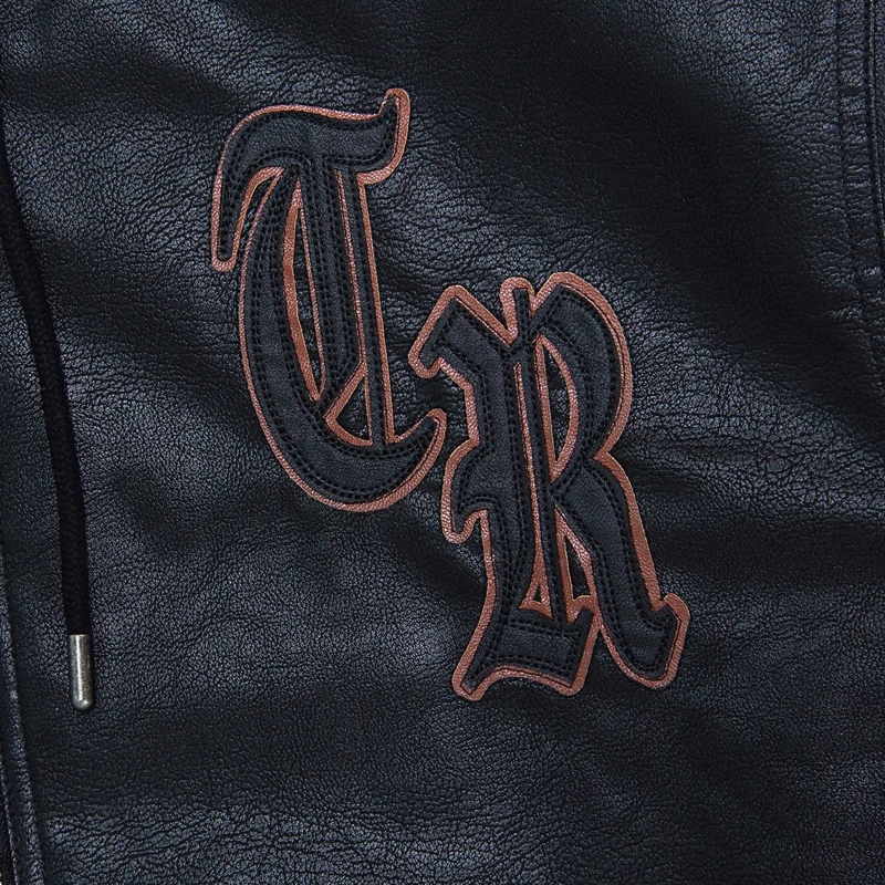 True Religion Jacke Bomberjacke- Bomberjacke aus Kunstleder- Marken schwarz(Image 5)